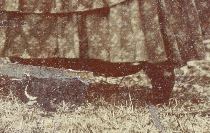 Woman with binoculars 3b