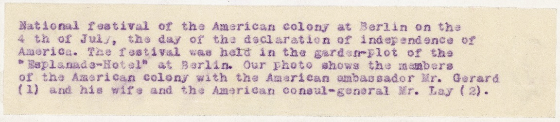 Fourth of July in Berlin (probably 1915) 12